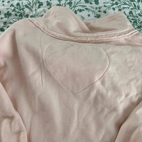 NWT Free People Ellie Sweatshirt - color Strawberry Cream Combo, size M - Picture 8 of 8